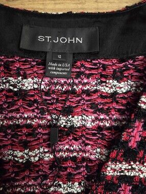 St. John Tweed Pattern Jacket